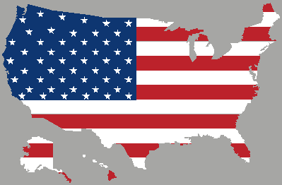 United States Map Flag