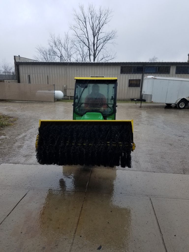 John Deere sidewalk sweeper tractor Snow Plowing Forum