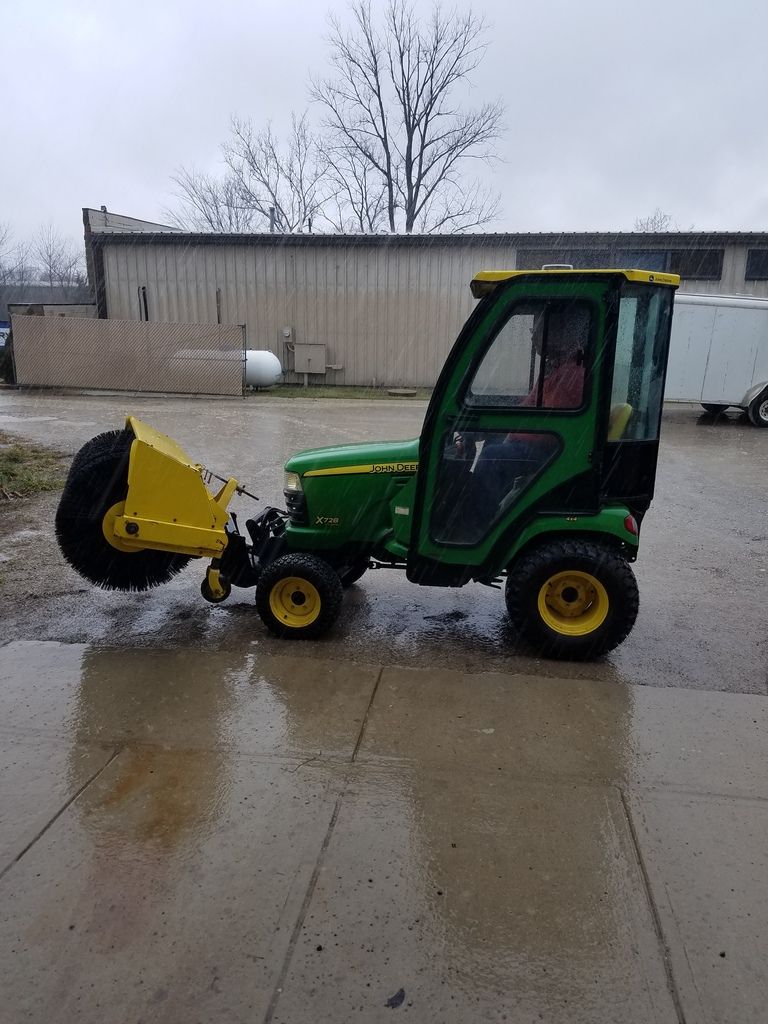 John Deere sidewalk sweeper tractor Snow Plowing Forum