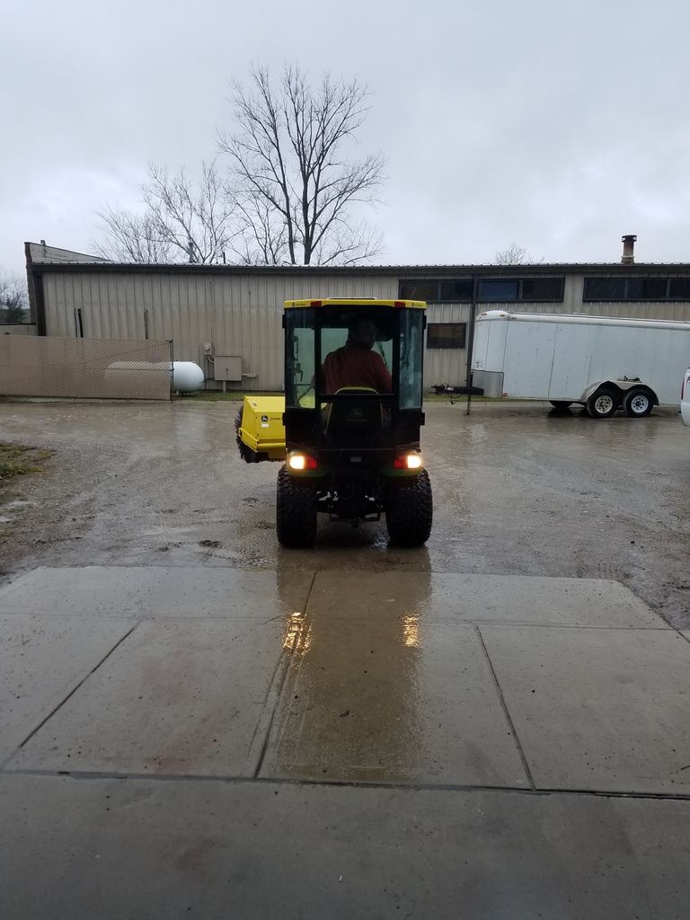 John Deere sidewalk sweeper tractor Snow Plowing Forum