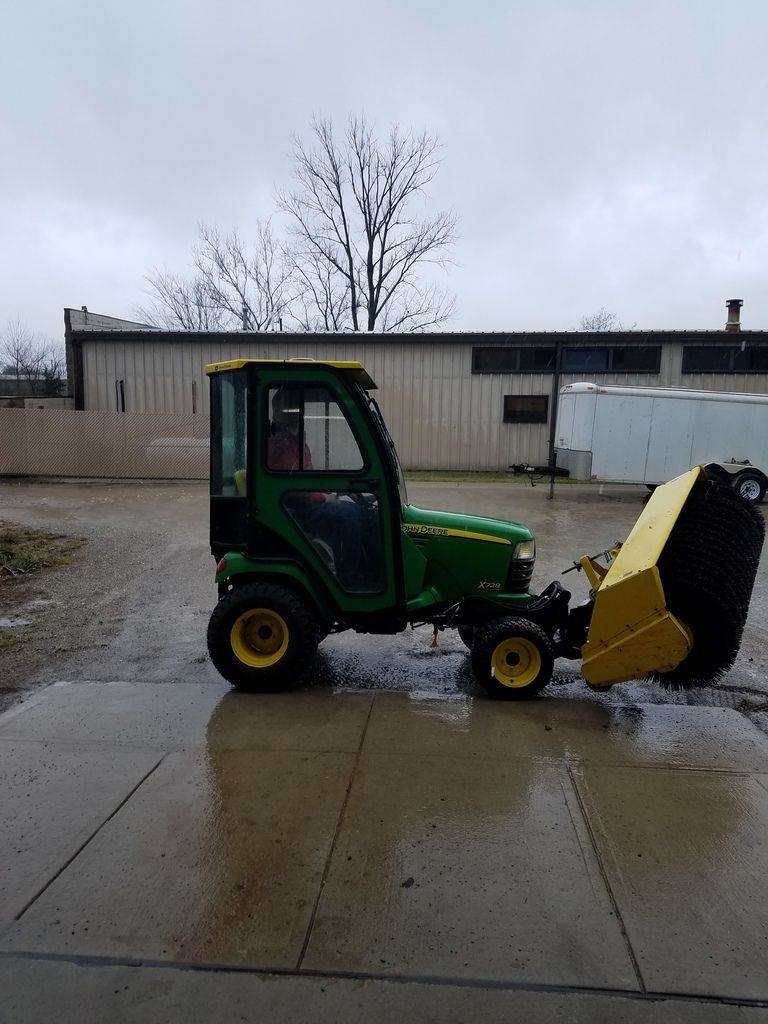 John Deere sidewalk sweeper tractor Snow Plowing Forum