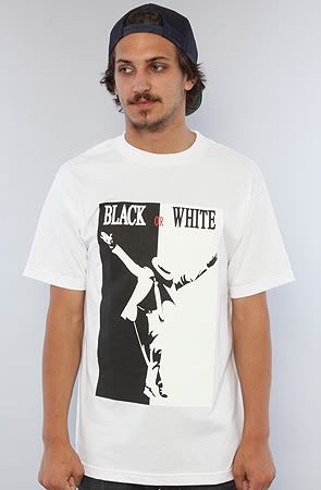 michael jackson black or white t-shirt