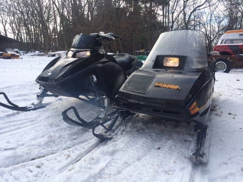 1987 Skidoo Skandic 377R wider ski skin options? SkiDoo Snowmobiles