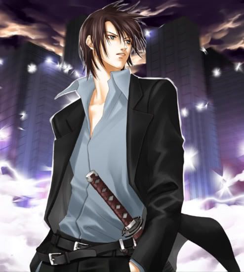 anime boy with black hair and brown. Anime Hot guy Pictures,