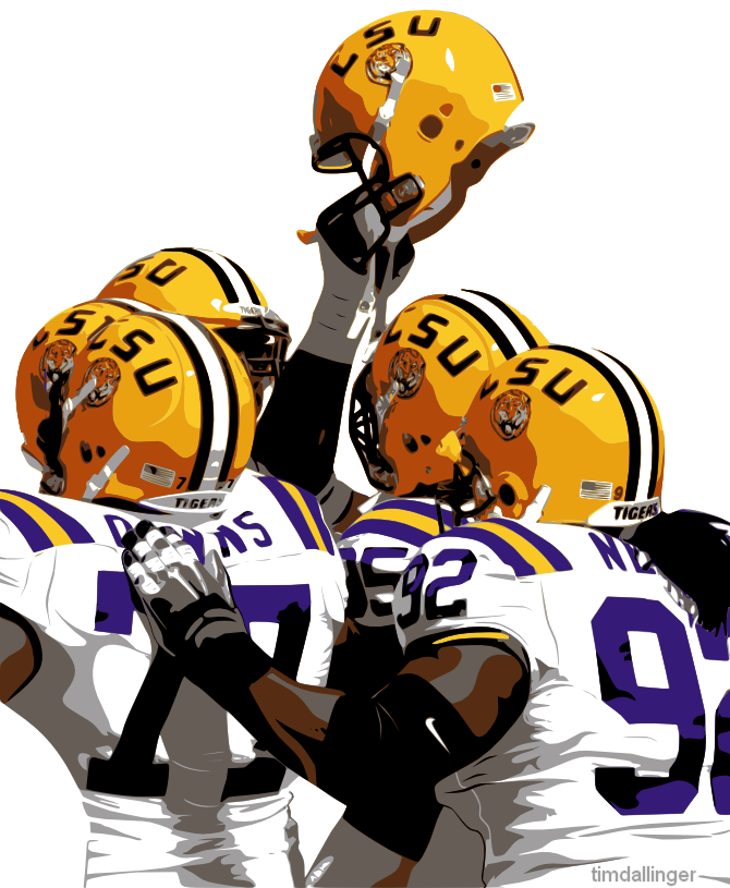 football helmet vector. Forever LSU Helmet Vector