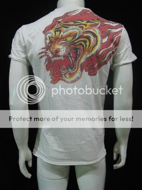 Japanese Yakuza Tiger Tattoo Vintage Rock T Shirt Men M  