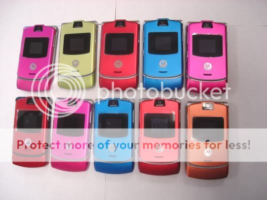   10 Motorola Razr V3s Mint Condition Only for CRICKET WIRELESS COLORS